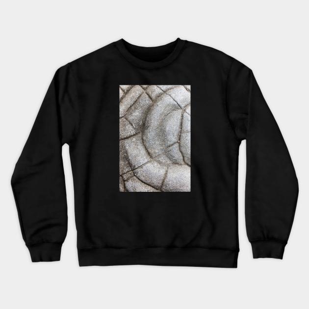 Circular Rock Formation Crewneck Sweatshirt by textural